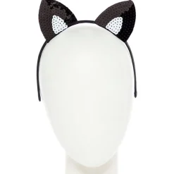 Black Sequin Cat Ears Headband<Party Delights Best
