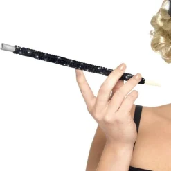 Party Delights Black Sequin Cigarette Holder - 30Cm< Costume Props