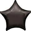 Black Star Balloon - 19" Foil - Unpackaged<Party Delights Outlet
