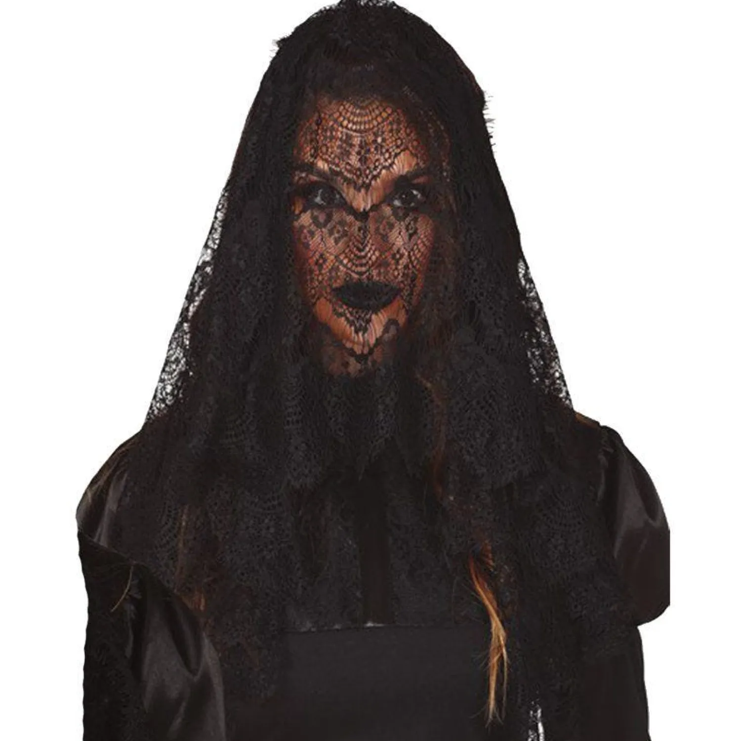 Party Delights Black Veil Headpiece - 41Cm< Hats & Headwear