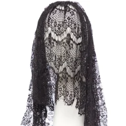 Black Veil Headpiece - 41Cm<Party Delights Best