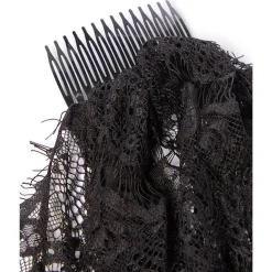 Black Veil Headpiece - 41Cm<Party Delights Best