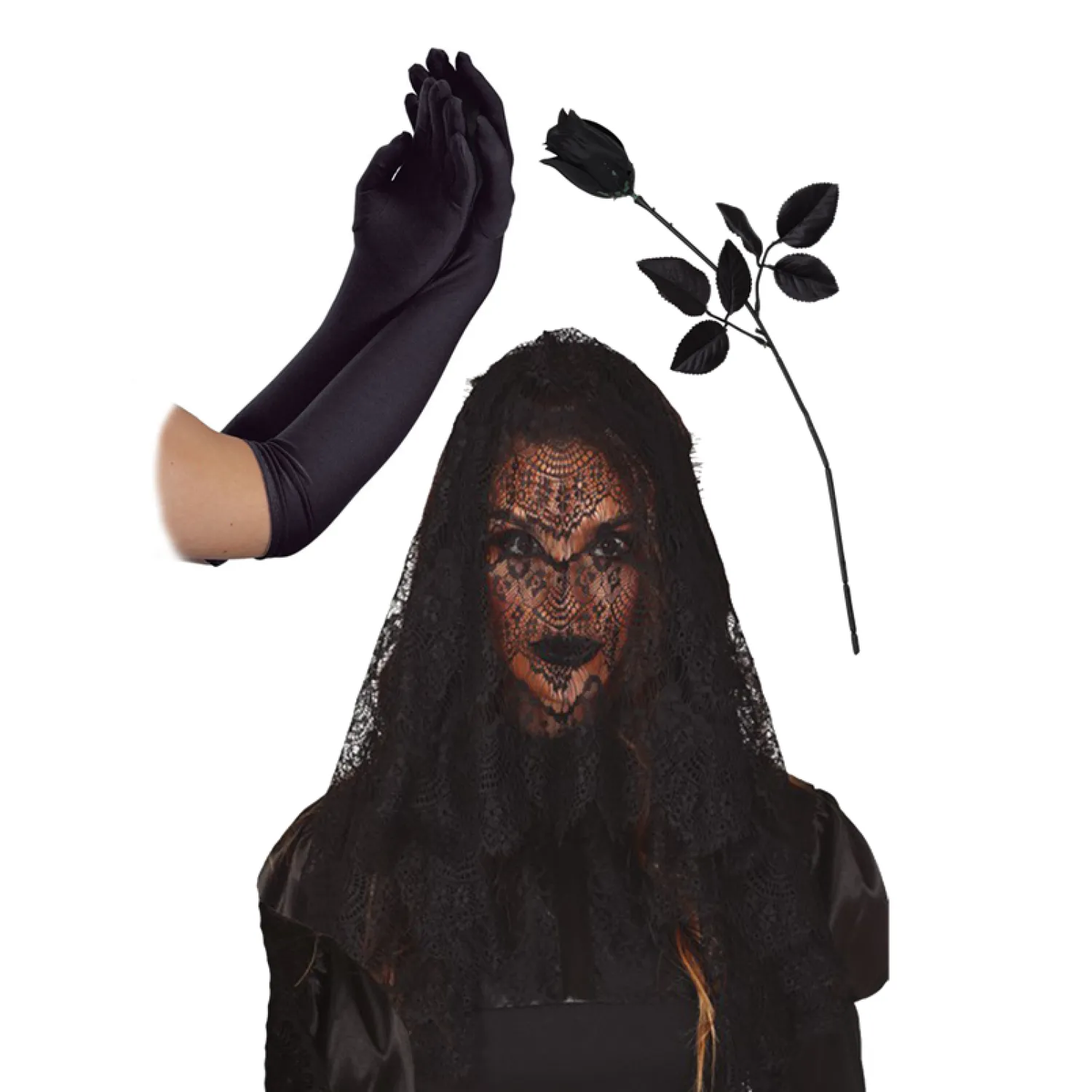 Party Delights Black Widow Accessory Kit< Instant Outfits