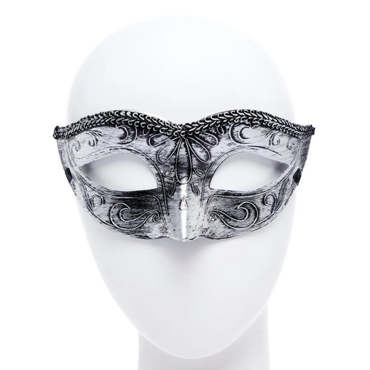 Party Delights Black/Silver Masquerade Masks For Couples< Masks