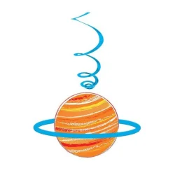 Party Delights Blast Off Birthday Swirl Decorations (12Pk)< Hanging Decorations