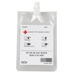 Blood Bag Drinking Pouch (5Pk)<Party Delights Sale