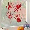 Bloody Hand Window Stickers<Party Delights Outlet