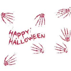 Bloody Skeleton Hand Prints<Party Delights Clearance