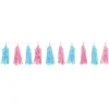 Party Delights Blue & Pink Gender Reveal Foil Tassel Garland - 1.5M< Hanging Decorations