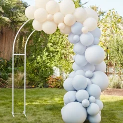 Party Delights Blue And Nude Balloon Arch Kit - 75 Balloons< Arches & Clouds