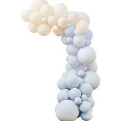 Party Delights Blue And Nude Balloon Arch Kit - 75 Balloons< Arches & Clouds