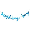 Party Delights Blue 'Birthday Boy' Paper Banner - 2M< Banners
