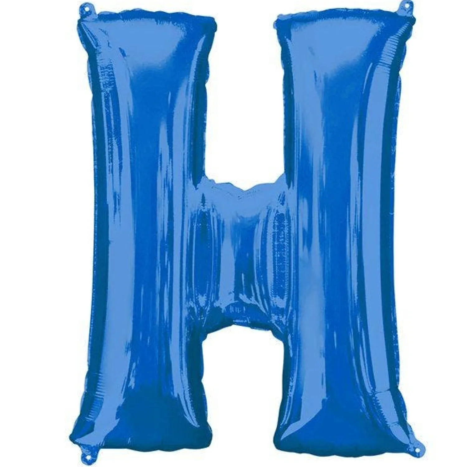 Party Delights Blue Letter H Air Filled Balloon - 16" Foil< Letter Balloons