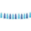 Party Delights Blue Mix Tassel Garland Decoration - 2.7M< Hanging Decorations