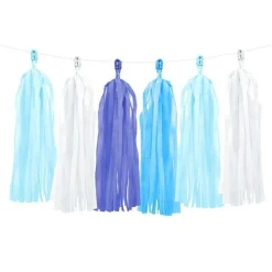 Party Delights Blue Mix Tassel Garland Decoration - 1.5M< Hanging Decorations