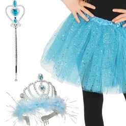 Party Delights Blue Princess Accessory Kit - Child< Instant Outfits
