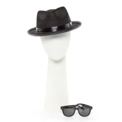 Party Delights Blues Brothers Hat & Glasses (2Pk)< Hats & Headwear