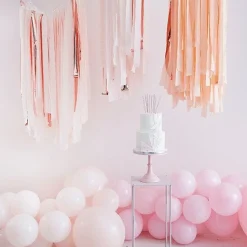 Party Delights Blush & Rose Gold Streamer Ceiling Decoration< Hanging Decorations