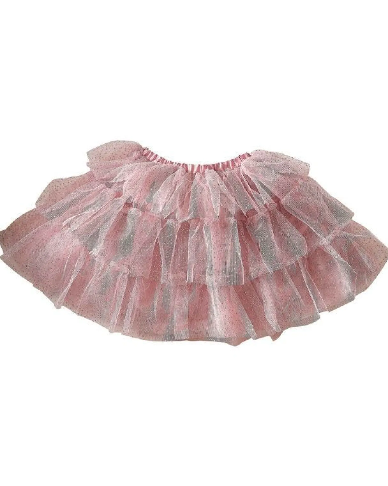 Blush & Silver Tiered Tutu - 5-7 Years<Party Delights Best