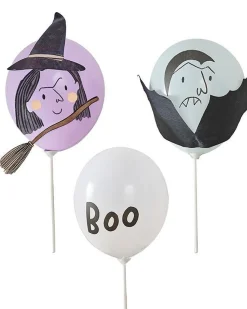 Boo Crew Characters Balloons - Latex (5Pk)<Party Delights Hot