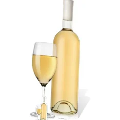 Party Delights Bottle & Glass Of White Wine Cardboard Cutout - 184Cm X 73Cm< Cardboard Cut Outs