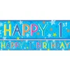 Party Delights Boys 1St Birthday Paper Banners - 1M (3Pk)< Banners