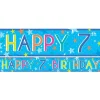 Party Delights Boys 7Th Birthday Paper Banners - 1M (3Pk)< Banners