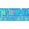 Party Delights Boys 10Th Birthday Paper Banners - 1M (3Pk)< Banners