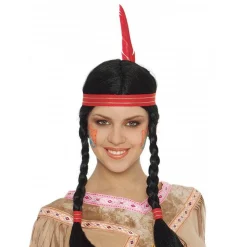 Party Delights Braided Wig With Feather< Wigs