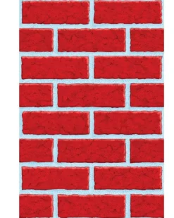 Party Delights Brick Wall Scene Setter - 12.2M< Party Backdrops