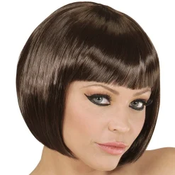 Party Delights Brown Babe Bob Wig< Wigs