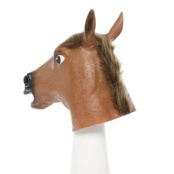 Party Delights Brown Horse Rubber Mask< Masks
