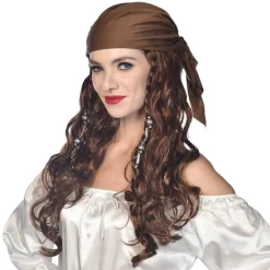 Party Delights Brown Pirate Wig< Wigs