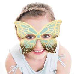 Party Delights Butterfly Shimmer Paper Masks (8Pk)< Masks