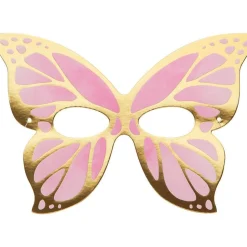 Party Delights Butterfly Shimmer Paper Masks (8Pk)< Masks