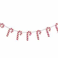 Candy Cane Wooden Bunting - 1.5M<Party Delights Hot