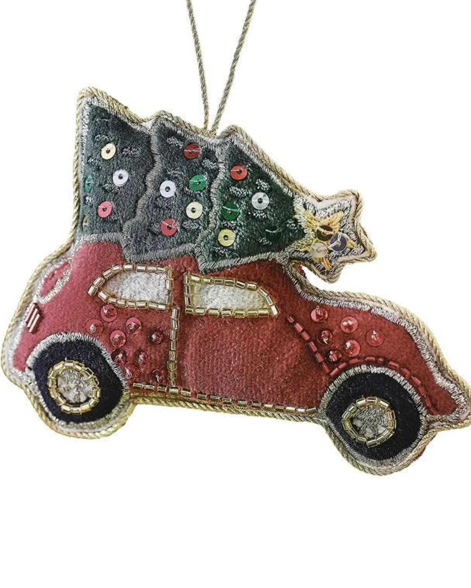 Car Tree Velvet Embroidered Decoration<Party Delights New