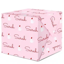 Cats Christmas Personalised Wrapping Paper- 62 X 100Cm Sheet<Party Delights Outlet