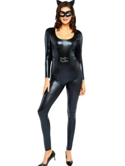 Party Delights Catwoman Jumpsuit - Adult Costume< Catwoman