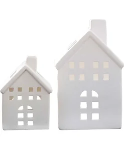 Ceramic Houses (2Pk)<Party Delights Discount