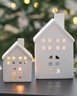 Ceramic Houses (2Pk)<Party Delights Discount
