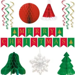Chrismtas Paper Decorations Kit<Party Delights