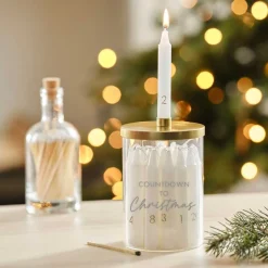 Christmas Candle Advent Calendar - 15Cm<Party Delights Outlet