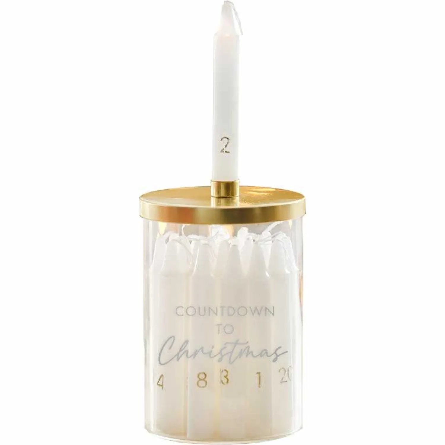 Christmas Candle Advent Calendar - 15Cm<Party Delights Outlet