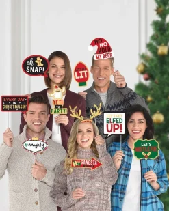 Christmas Photo Booth Props (13Pcs)<Party Delights Sale