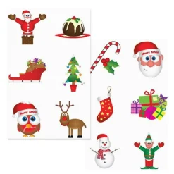 Christmas Tattoo Sheet<Party Delights Sale