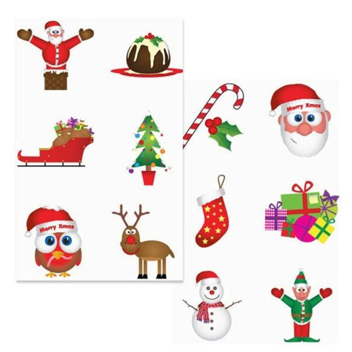 Christmas Tattoo Sheet<Party Delights Sale