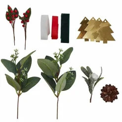 Christmas Wrapping Accessories Kit With Foliage, Ribbons & Tags<Party Delights Best