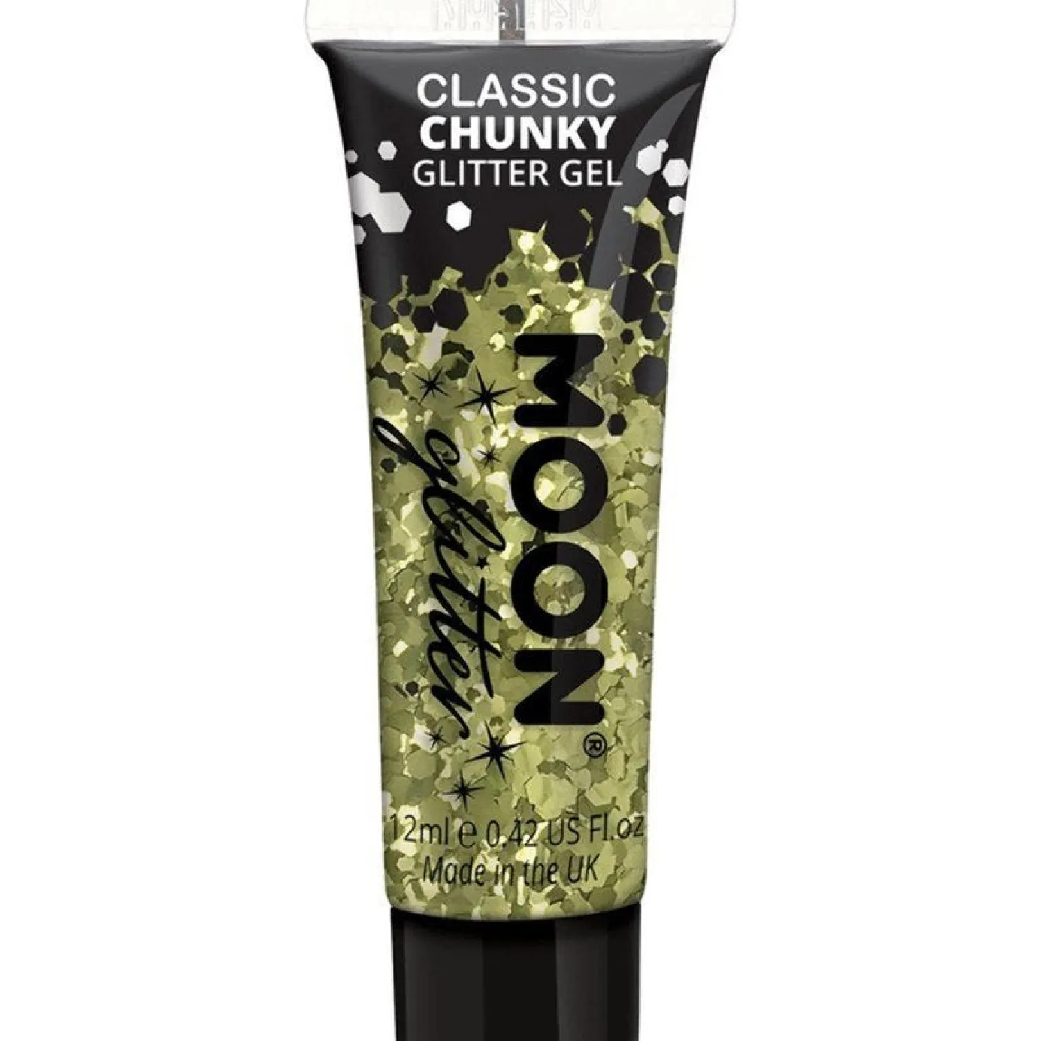 Party Delights Chunky Glitter Body Gel - Gold 12Ml< Face Gems