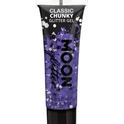 Party Delights Chunky Glitter Body Gel - Purple 12Ml< Face Gems